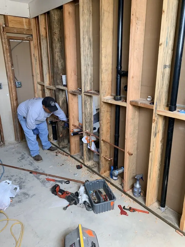Commercial rough-in plumbing for Gas Line Repair in Mount Holly